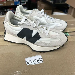 Photo of New Balance 327 Sea Salt White Black Sneakers | Women's 6 | Pre-Owned - Good