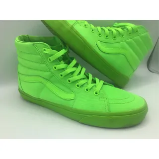 Photo of Vans Sk8-Hi Monochromatic Neon Green Gecko High Top Shoes Mens 10.5 Womens 12