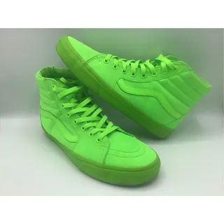 Photo of Vans Sk8-Hi Monochromatic Neon Green Gecko High Top Shoes Mens 10.5 Womens 12