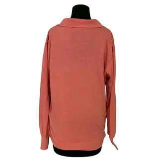 Photo of Vince Camuto Coral V Neck Collared Sweater - Large 