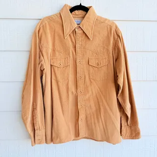 Photo of Vintage Eagle Shirtmakers for Reynolds Penland XL Western Corduroy Shirt