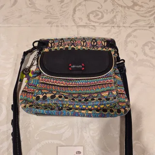 Photo of Sakroots Artist Circle Convertible Crossbody Backpack Bohemian Elephant Boho